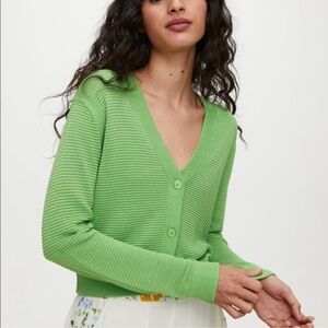 wilfred light cropped cardigan